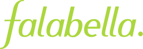 Logotipo de Falabella, empresa líder en retail y finanzas.