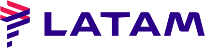 Logotipo de LATAM Airlines, aerolínea líder en América Latina.