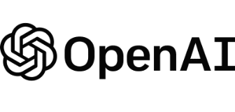 Logotipo de OpenAI, pioneros en investigación en inteligencia artificial.