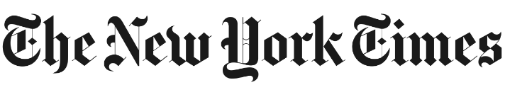 Logotipo de The New York Times, periódico líder en noticias globales.