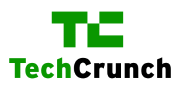 Logotipo de TechCrunch, fuente líder en noticias de tecnología y startups.